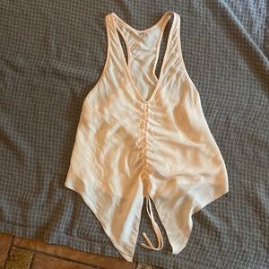 Free people light peach halter type